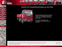 Tablet Screenshot of gb-baustoffe-transporte.de